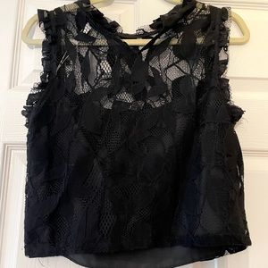 Zara sleeveless hi neck blouse